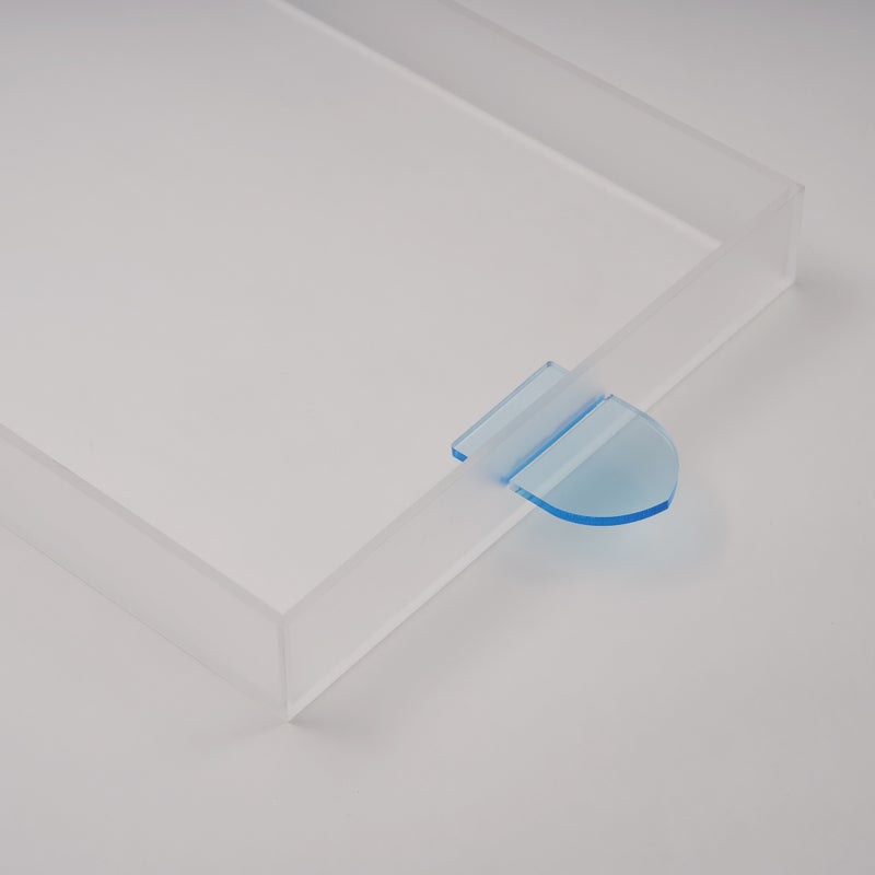 Dallaty Acrylic Tray With Color Handle for Home - Image 2